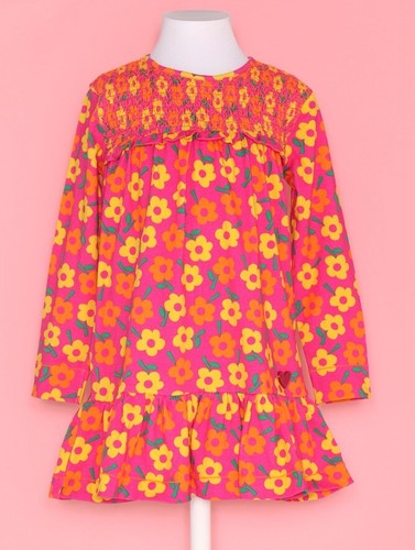 Abito Agatha Ruiz De La Prada Età 4 Bambina Rosa Fiori NUOVO RAGAZZE DESIGNER