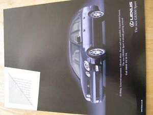 LEXUS GS300 SPORT CAR GET NOTICED POSTER ADVERT READY TO FRAME A4 SIZE FILE U