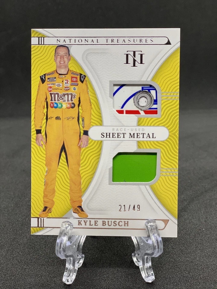 2022 Panini National treasures Racing - Kyle Busch Dual Sheet Metal 21/49!! - Image 1 of 2