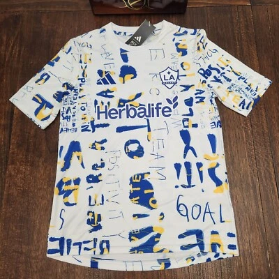 Adidas LA Galaxy Kick Childhood Cancer Shirt Youth Size XL 15/16 JE6531 - Image 1 of 4