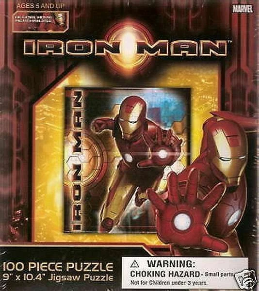 Puzzle Marvel Ironman la Película Sellado de Fábrica 100 Piezas Nuevo 2008 Foto 1 de 1