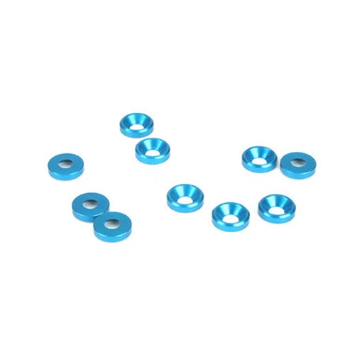 Dynamite 4mm Countersunk Washer 10 Pack - Blue DYN8522 - Image 1 of 2