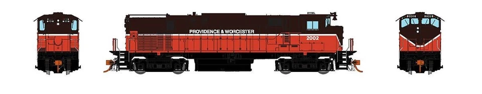 Rapido HO M420 DCC/Sound): Providence & Worcester Simplified Brown & Red #2004 - Image 1 of 1
