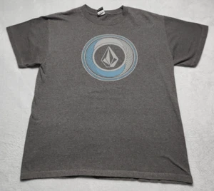 Vintage Volcom Stone Large Gray Circle Graphic T-Shirt Streetwear Skateboard - Picture 1 of 5