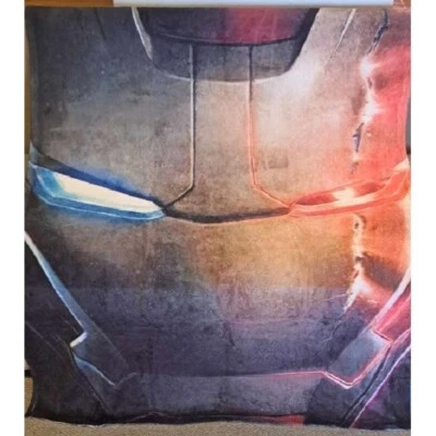 New Iron Man Close Up Face Plush Throw Gift Blanket Hero IronMan Marvel Avengers - Image 1 of 3