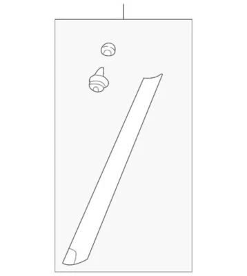 Moldura de parabrisas derecho genuino Land Rover 2003-2012 Range Rover DCB500162PNP Foto 1 de 2