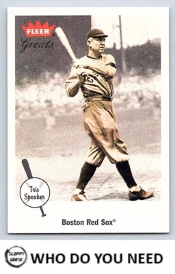 Altavoz Tris 2002 Fleer Greats of the Game #5 Foto 1 de 2