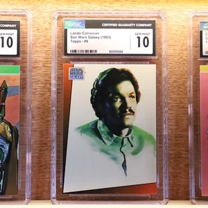 Lando Calrissian - 1993 Star Wars Galaxy #9 - CGC 10 GEM MINT - Topps 🔥 - Picture 1 of 5