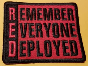 Parche Militar RED REMEMBER EVERONE DESPLEGADO aprox 2,75 x 3,5" - Imagen 1 de 2