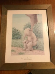 Set of 2 Hans de Beer Ollie the Elephant Framed Prints - VGC 11" x 9" - Picture 1 of 2
