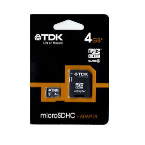 TDK 32GB Class 4 Micro SDHC Memory Card with Adapter