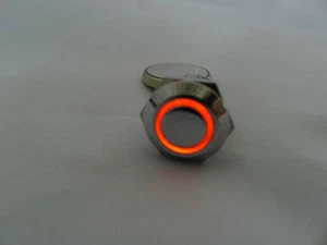 Interruttore Auto Antivandalo Momentaneo Acciaio Inox Metallo Push Tipo Universale 12mm - Foto 1 di 3