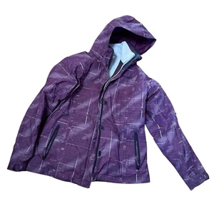 Columbia Purple Hooded Jacket / Omni- Tech Size Large - Picture 1 of 4