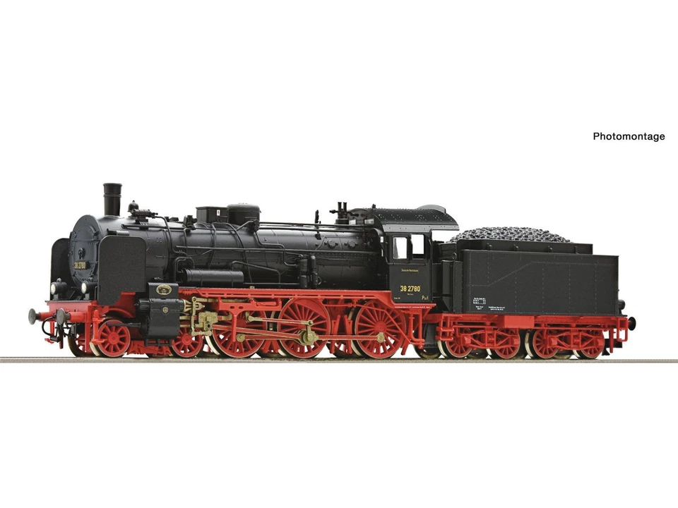 Roco Dampflokomotive 38 2780 DRG, TT Spurweite, detailreich, mit Soundfunktionen - Bild 1 von 1