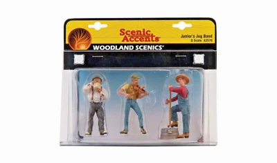 WOODLAND SCENICS JUNIOR'S JUG BAND G SCALE FIGURES - Image 1 of 2