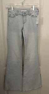 NEW With Tags Pacsun Stretch Low Rise Flare Women’s Jeans Light Blue - Size 22 - Picture 1 of 9