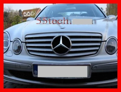 Mercedes W211 Grill E320 E500 E55 Grille CL E350 AMG Silver 2003 2005 2006 2004 - Изображение 1 из 4
