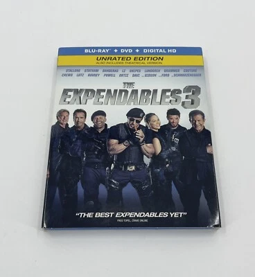 The Expendables 3 Unrated Edition (Blu-ray + DVD 2-Disc Set, 2014) W slipcover - Image 1 of 4