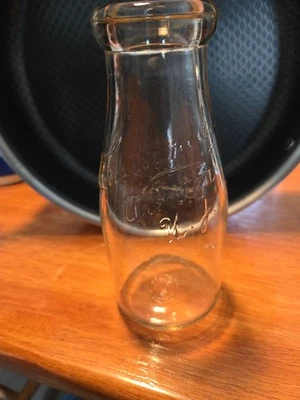 Vintage Antique Castanea Dairy Pint Milk Bottle Trenton NJ - Image 1 of 3