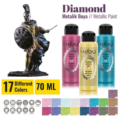 Cadence Diamond Metallic Acrylfarbe – Hochglanz Perlmutt-Effekt 70ML - Bild 1 von 4