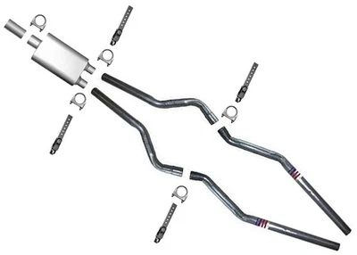 para Ford F150 1988 1990 1992 1994 1998 silenciador rendimiento sistema de escape doble Foto 1 de 4