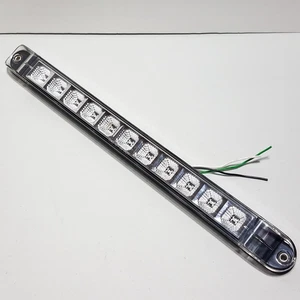 Truck Trailer Light Bars 17" Aprx Amber LEDs w/Clear Lens Sealed LED KL-25103C-A - Picture 1 of 11