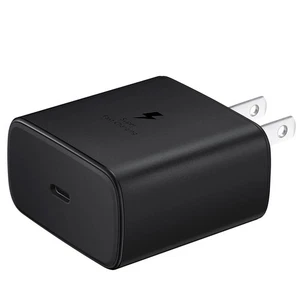 USB C Fast Charger Cube 45W PD Adapter for Samsung S25 S24 S23 S22 S21 Black - Picture 1 of 8