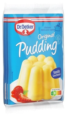 DR. OETKER Bustine 9x37g Dr.Oetker Budino alla Vaniglia -Crema alla Vaniglia in Polvere Nuova dalla Germania