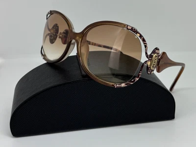 GAFAS DE SOL VINTAGE EMILIO PUCCI EP608S 705 Retro Mod Marrón Geométricas 60-16-125 Foto 1 de 4