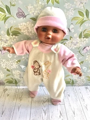 Cititoy Baby Doll Afroamericano 12” Rosa Blanco Conjunto 2001 Vintage Foto 1 de 4