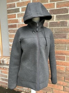 Orange Therory Sz Med Keep Burning Hooded Zip Up Jacket Thumb Holes Arm Pocket - Picture 1 of 8