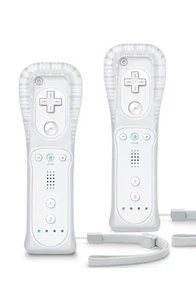 Wii Controller 2 Pack, with Silicone Case, Remote Controller for Wii U, White - Picture 1 of 1