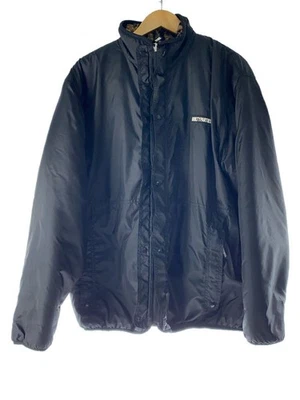 WACKO MARIA Blouson Jacket Reversible M Polyester BLK Fleece Lining Leopard - Image 1 of 4