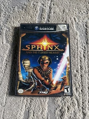 CIB Sphinx and the Cursed Mummy Nintendo GameCube 2003 Complete Black Label - Image 1 of 4