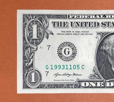 1993 November 5 (G 19931105 C) Birthday Note $1 One Dollar Bill - Image 1 of 4