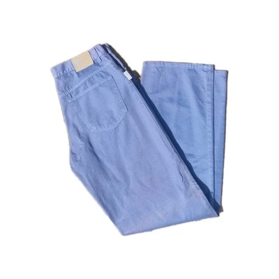 ORIGINAL RARE Vintage 1950s MISSONI Pants Blue/Periwinkle Italy Made 100% Cotton - Image 1 of 4