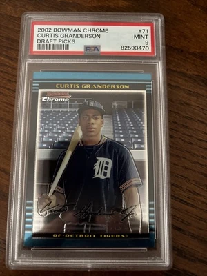 Bowman Chrome Draft Picks & Prospects 2002 - Curtis Granderson #BDP71 (RC) Foto 1 de 2