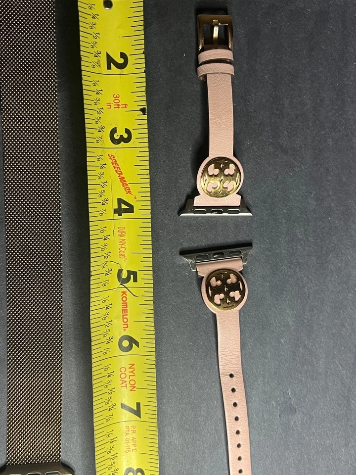Correa para Apple Watch Tory Burch cuero rubor 38 mm/40 mm/41 mm + oro rosa magnético b Foto 1 de 4