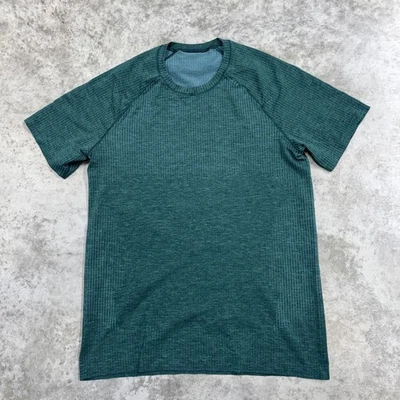 Lululemon Shirt Mens Medium Green Metal Vent Tech Short Sleeve Athletic Workout - Image 1 of 4