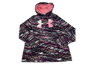 Under Armor Girls Loose Fit Youth Large Long Sleeve Pullover Hoodie Cold Gear - Picture 1 of 10