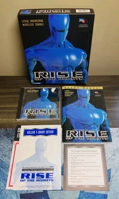 Rise of The Robots PC CD-ROM Big Box Version Time Warner Interactive *COMPLETE* - Image 1 of 4