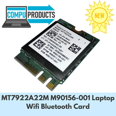 Mediatek MT7922A22M M.2 2230 RZ616 M90156-001 Laptop Wifi 6E Bluetooth 5.2 Card - Image 1 of 3