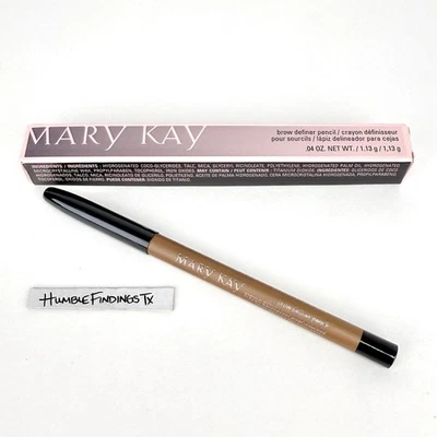 Mary Kay CLASSIC BLONDE Eye Brow Definer Wood Pencil 034730 Black Pink Box NEW - Image 1 of 4