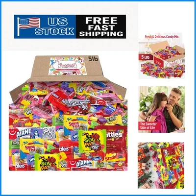 5lb Bulk Candy Variety Mix - Individually Wrapped Party Treats for Kids & Events - Image 1 of 4