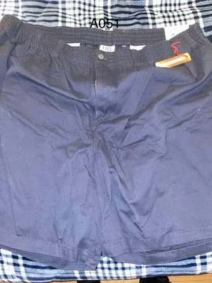 New    Harbor Bay Button Front Chino Shorts Blue    4XL.     (A051)￼ - Image 1 of 3