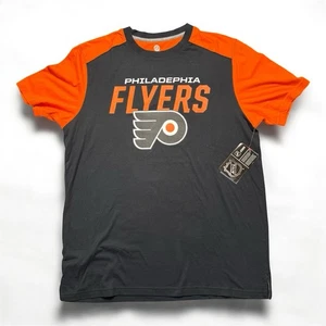 New Philadelphia Flyers T-Shirt Men’s Large NHL Fanatics Black Orange Tee - Picture 1 of 3