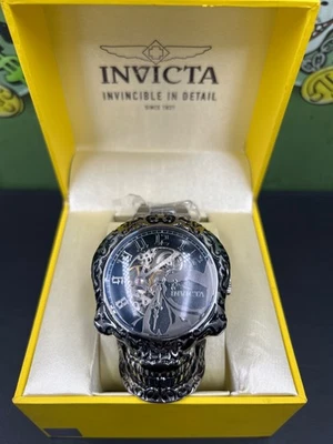 Reloj Invicta Artist Calavera Automático Acero Inoxidable Esqueletizado 50mm Nuevo Foto 1 de 4