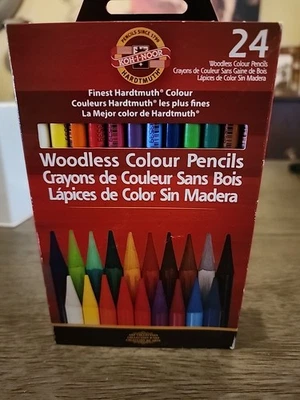 Koh-I-Noor Progresso Woodless Colour Pencils FA8758.24, 24 Color Set - Image 1 of 4