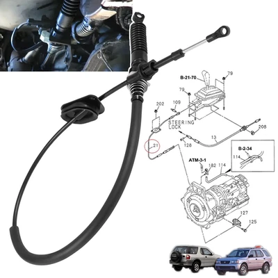 8-97124-855-3 Shifter Shift Selector Cable for 1998-2004 Isuzu Rodeo Passport - Image 1 of 4
