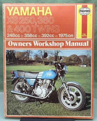 Original Haynes 085696378X Yamaha XS250, 360, 400 gemelos manual de taller 1975 Foto 1 de 3